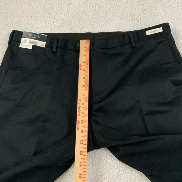 Jos. A. Bank Traveler’s Collection Pants 38x32 Navy Blue 100% Cotton Flat Front - Picture 11 of 16